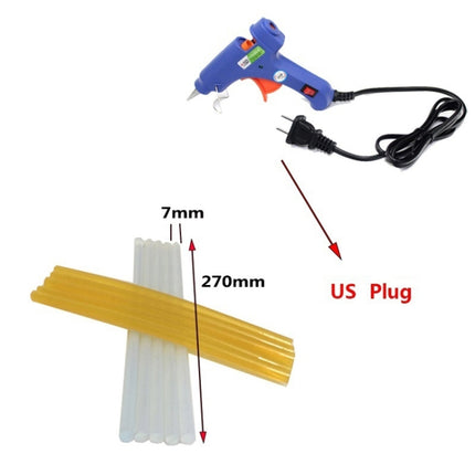 50 in 1 Auto Car Metal PDR Dent Lifter-Glue Puller Tab Hail Removal Paintless Car Dent Repair Tools Kit, with 20W Glue Gun, US Plug or EU Plug, 50 in 1