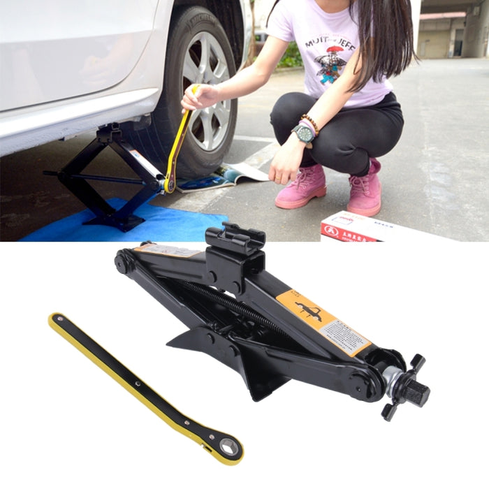 Upright ST-112C Heavy Duty Stabilizer Scissor Jack with Handle Lift Levelers 4000 Pound (2 Ton) Capacity Each - 9.8 to 44.2 CM Range, 2T Jack with Handle