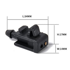2 PCS Windshield Washer Wiper Jet Water Spray Nozzle Buckle 8200082347 for 2005-2007 Renault Megana 2