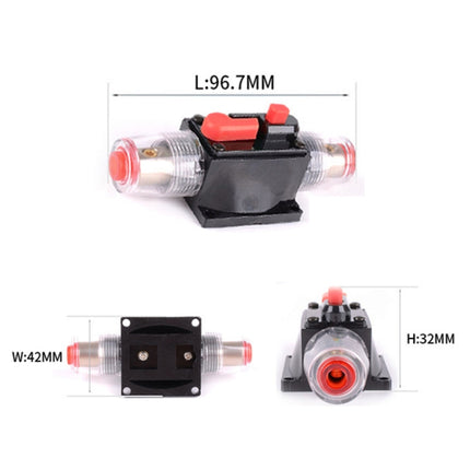 DC 12-24V Car Circuit Breaker Stereo Audio Fuse Holder Insurance 50A Fuse