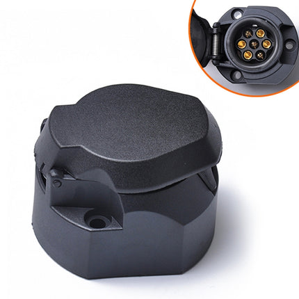 12V 7Pin Car Plug Socket Wiring Connector Adapter Car Plug Socket for Trailer /  Truck / Bus, EU Plug, A0143
