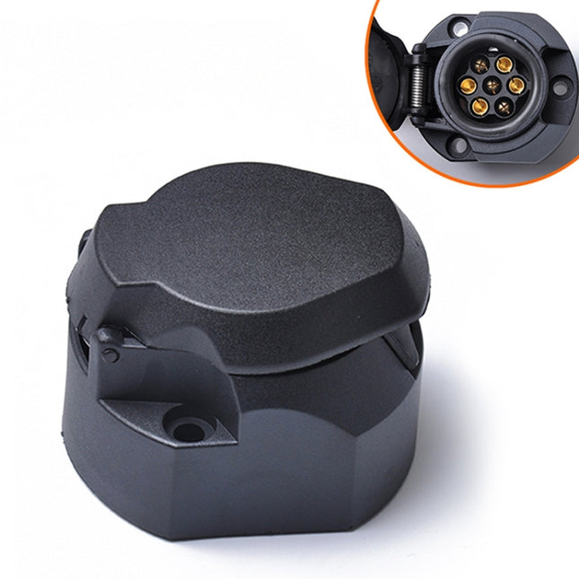 12V 7Pin Car Plug Socket Wiring Connector Adapter Car Plug Socket for Trailer /  Truck / Bus, EU Plug, A0143