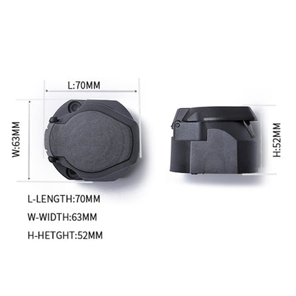 12V 7Pin Car Plug Socket Wiring Connector Adapter Car Plug Socket for Trailer /  Truck / Bus, EU Plug, A0143