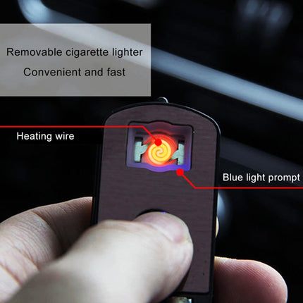 2 in 1 Universal Car Detachable Electronic Cigarette Lighter + Trash Rubbish Bin Ashtray