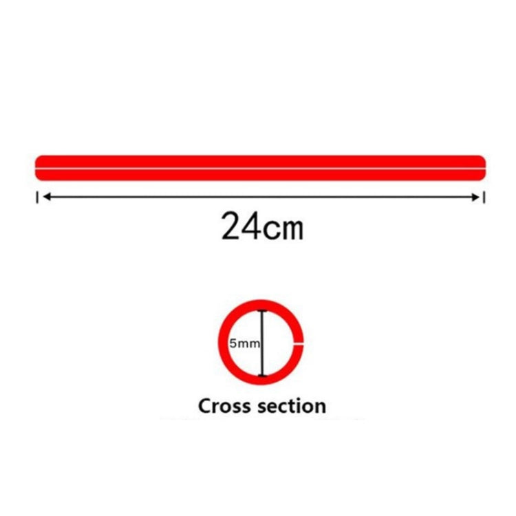72 PCS 24cm Colorful Wheel Modified Spoke Skin Cover Wrap Kit for Pipe Motorcycle / Motocross / Bike, Spoke Skin Cover Wrap
