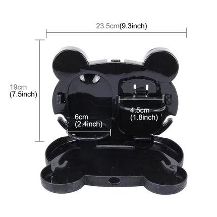 Cartoon Style Foldable Back Car Seat Drink Holder Back Seat Food Tray Storage Organizer Table