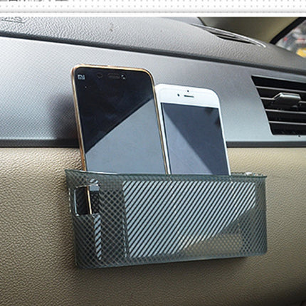 3R Car Auto Silicone Carrying Organizer Storage Vent Hanger Box Sticker Bag for Phone Coin Key and Other Small Items(Big Size)