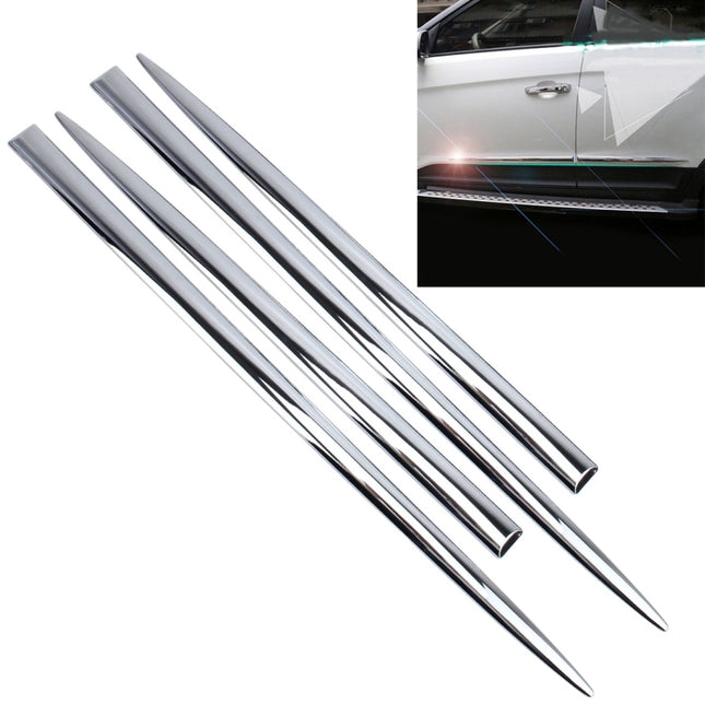 4 PCS Car Auto Door Side Edge Metal Anti-scratch Body Guard Protection Strip Sticker