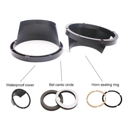 2 PCS 6.5 inch Car Auto Loudspeaker Plastic Waterproof Cover with Protective Cushion Pad, Inner Diameter: 14.5cm