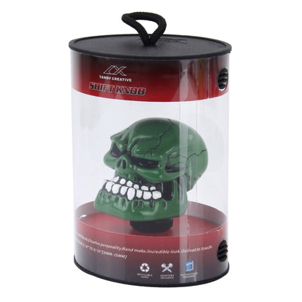 Universal Skull Head Shape ABS Manual or Automatic Gear Shift Knob  with Three Rubber Covers Fit for All Car