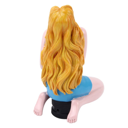 Universal Sexy Beauty Shape ABS Manual or Automatic Gear Shift Knob  with Three Rubber Covers Fit for All Car