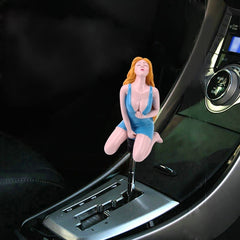 Universal Sexy Beauty Shape ABS Manual or Automatic Gear Shift Knob  with Three Rubber Covers Fit for All Car
