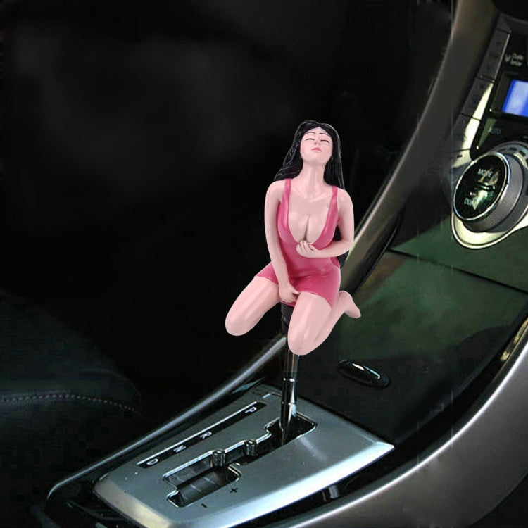 Universal Sexy Beauty Shape ABS Manual or Automatic Gear Shift Knob  with Three Rubber Covers Fit for All Car