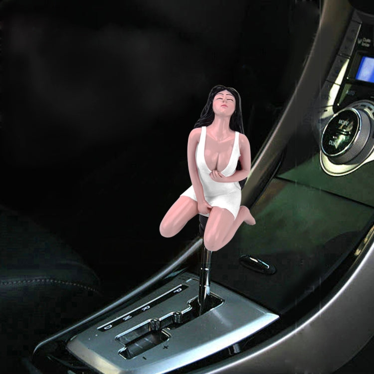 Universal Sexy Beauty Shape ABS Manual or Automatic Gear Shift Knob  with Three Rubber Covers Fit for All Car