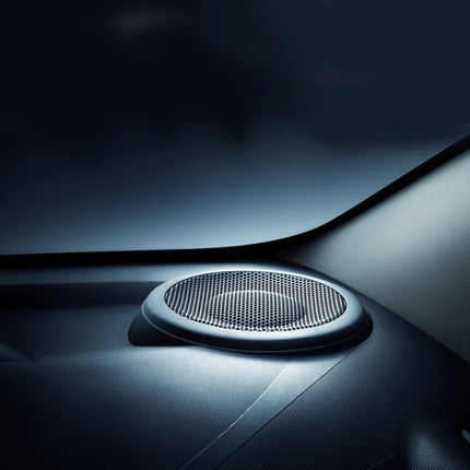 8 inch Car Auto Metal Mesh Black Square Hole Subwoofer Loudspeaker Protective Cover Mask Kit with Fixed Holder, 8 inch