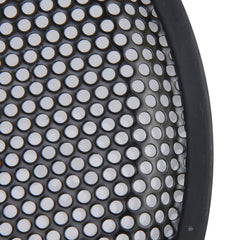 12 inch Car Auto Metal Mesh Black Round Hole Subwoofer Loudspeaker Protective Cover Mask Kit with Fixed Holder, 12 Inch