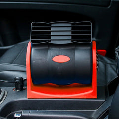 HX-T302 DC 24V 7W Portable Vehicle Cooling Fan Low Noise Silent Cooler Air Conditioner, 2 Speeds Adjustable, Random Color Delivery, HX-T302 24V