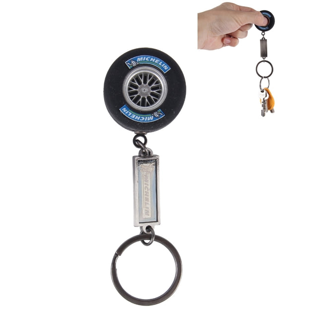 Car Metal Key Holder With Adoreable Car Shock Absorber Shape Decoration