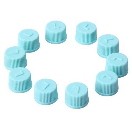 100 PCS Car Auto Universal Dustproof Air Condition Low Pressure Protective Valve Cap Cover, Low Pressure