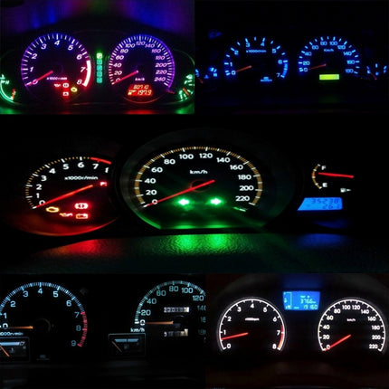 10PCS 2W T4.7 Wedge Instrument Panel LED Light Dashboard Gauge Cluster Indicator Lamp Bulb, 2W  T4.7, 2W T4.7
