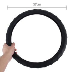 Distorted Lines Texture Universal Rubber Car Steering Wheel Cover Sets Four Seasons General
