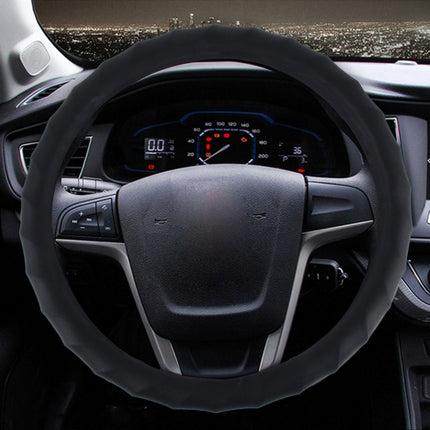 Distorted Lines Texture Universal Rubber Car Steering Wheel Cover Sets Four Seasons General