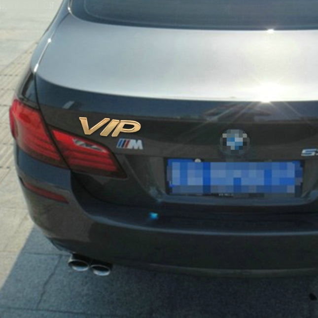 VIP Shape Shining Metal Car Free Sticker