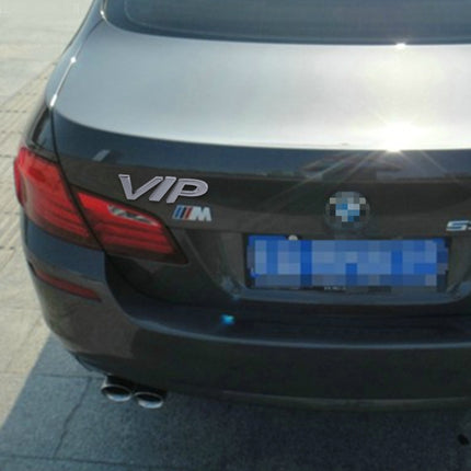 VIP Shape Shining Metal Car Free Sticker, Letter