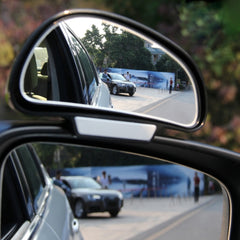3R-092 Car Blind Spot Right Rear View Wide Angle Adjustable Mirror, 3R-092 (Black)