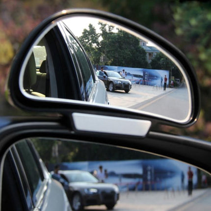 3R-092 Car Blind Spot Right Rear View Wide Angle Adjustable Mirror, 3R-092, 3R-092 (Black)