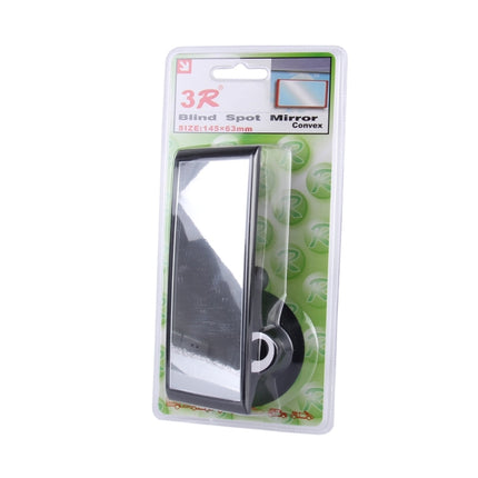 3R-145 Car Blind Spot Rear View Wide Angle Mirror, Size: 14.5cm × 6.3cm, 3R-145 (Black)