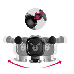 Big Eyes Pattern Gravity Cartoon Air Vent Car Mount Phone Holder