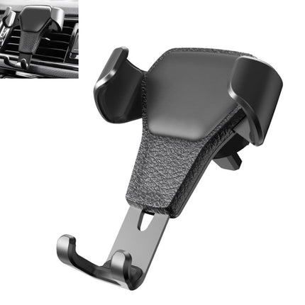 Litchi Texture Gravity Car Mount Phone Holder