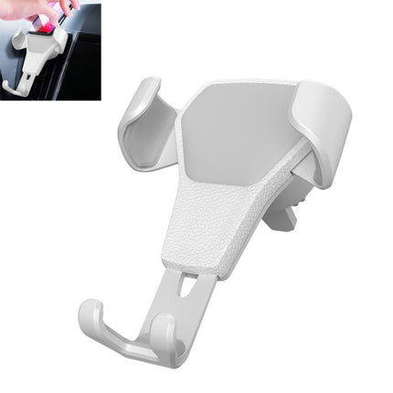 Litchi Texture Gravity Car Mount Phone Holder