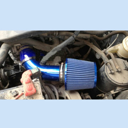Universal  Air Intake Pipe Super Power Flow Air Intakes Short Cold Racing Aluminium Air Intake Pipe Hose with Cone Filter Kit System