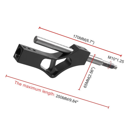 Car Modification Heightening Gear Shifter Extension Rod Adjustable Height Adjuster Lever Shift Lever with Adapters for Honda