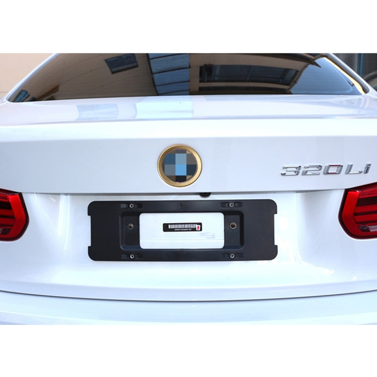 2 PCS Car Logo Decorative Circle Steering Wheel Decoration Ring Sticker Logo Car Styling Modification Car Front Logo Ring Decoration Rear Cover Trim Hood Emblem Rings for BMW 5 Series