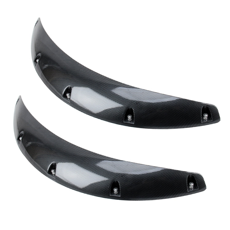 2 PCS 58cm Car Stickers Rubber Large Round Arc Strips Universal Fender Flares Wheel Eyebrow Decal Sticker Eyebrow Car-covers Black Striped Round Arc Strips