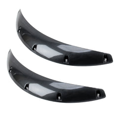 2 PCS 58cm Car Stickers Rubber Large Round Arc Strips Universal Fender Flares Wheel Eyebrow Decal Sticker Eyebrow Car-covers Black Striped Round Arc Strips
