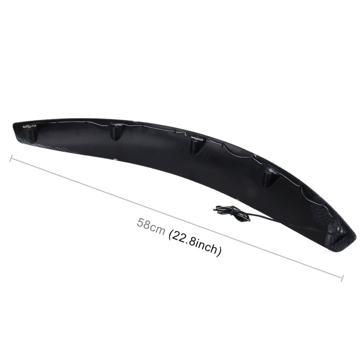 2 PCS 58cm Car Stickers Rubber Large Round Arc Strips Universal Fender Flares Wheel Eyebrow Decal Sticker Eyebrow Car-covers Black Striped Round Arc Strips