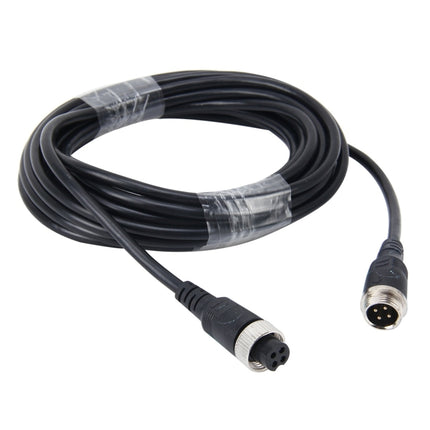 10m M12 4P Aviation Connector Video Audio Extend Cable for CCTV Camera DVR, 10m