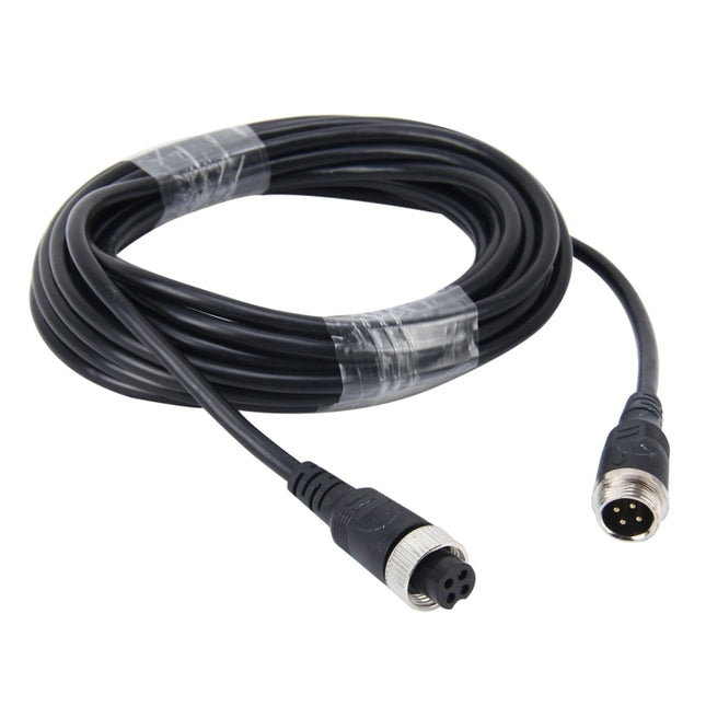 10m M12 4P Aviation Connector Video Audio Extend Cable for CCTV Camera DVR, 10m