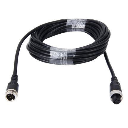 10m M12 4P Aviation Connector Video Audio Extend Cable for CCTV Camera DVR, 10m