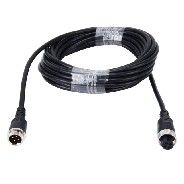 10m M12 4P Aviation Connector Video Audio Extend Cable for CCTV Camera DVR, 10m