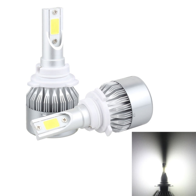 2 PCS 9005 18W 1800 LM 6000K IP68 Casnbus Constant Current Car LED Headlight with 2 COB Lamps, DC 9-36V, 9005