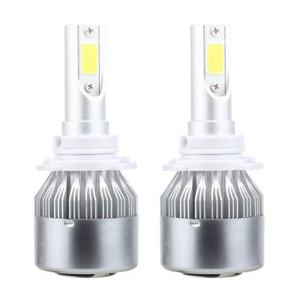 2 PCS 9006 18W 1800 LM 6000K IP68 Casnbus Constant Current Car LED Headlight with 2 COB Lamps, DC 9-36V, 9006