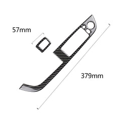 Car Carbon Fiber Window Lift Panel With Folding Key Soild Decorative Sticker for Left Drive BMW Z4  2009-2015