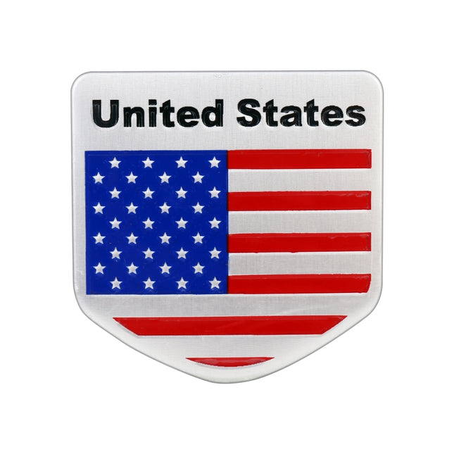 Car-Styling Semicircle Shape USA Flag Pattern Random Decorative Sticker