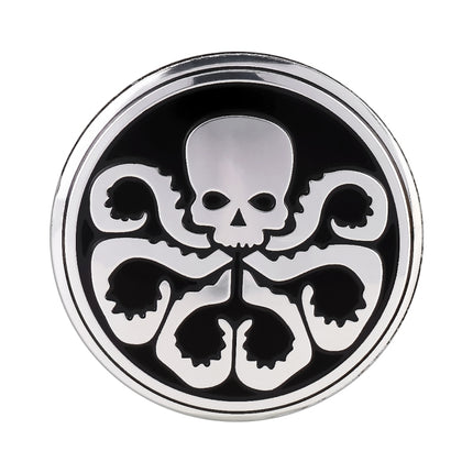 4 PCS Car-Styling Skull Pattern Wheel Hub Decorative Sticker, Diameter: 5.8cm, Skull Pattern
