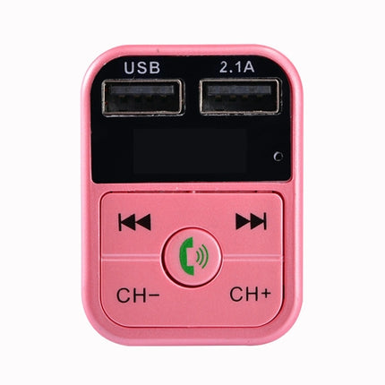 B2 Dual USB Charging Bluetooth FM Transmitter MP3 Music Player Car Kit, Support Hands-Free Call  & TF Card & U Disk
